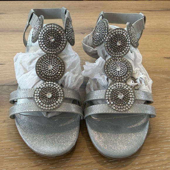Karen Scott Shoes - Silver Karen Scott Embellished Sandals